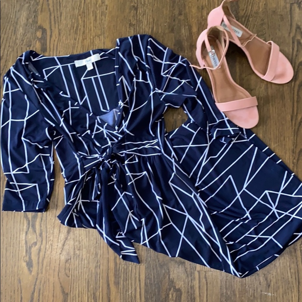 Tie Waist Maternity Dress